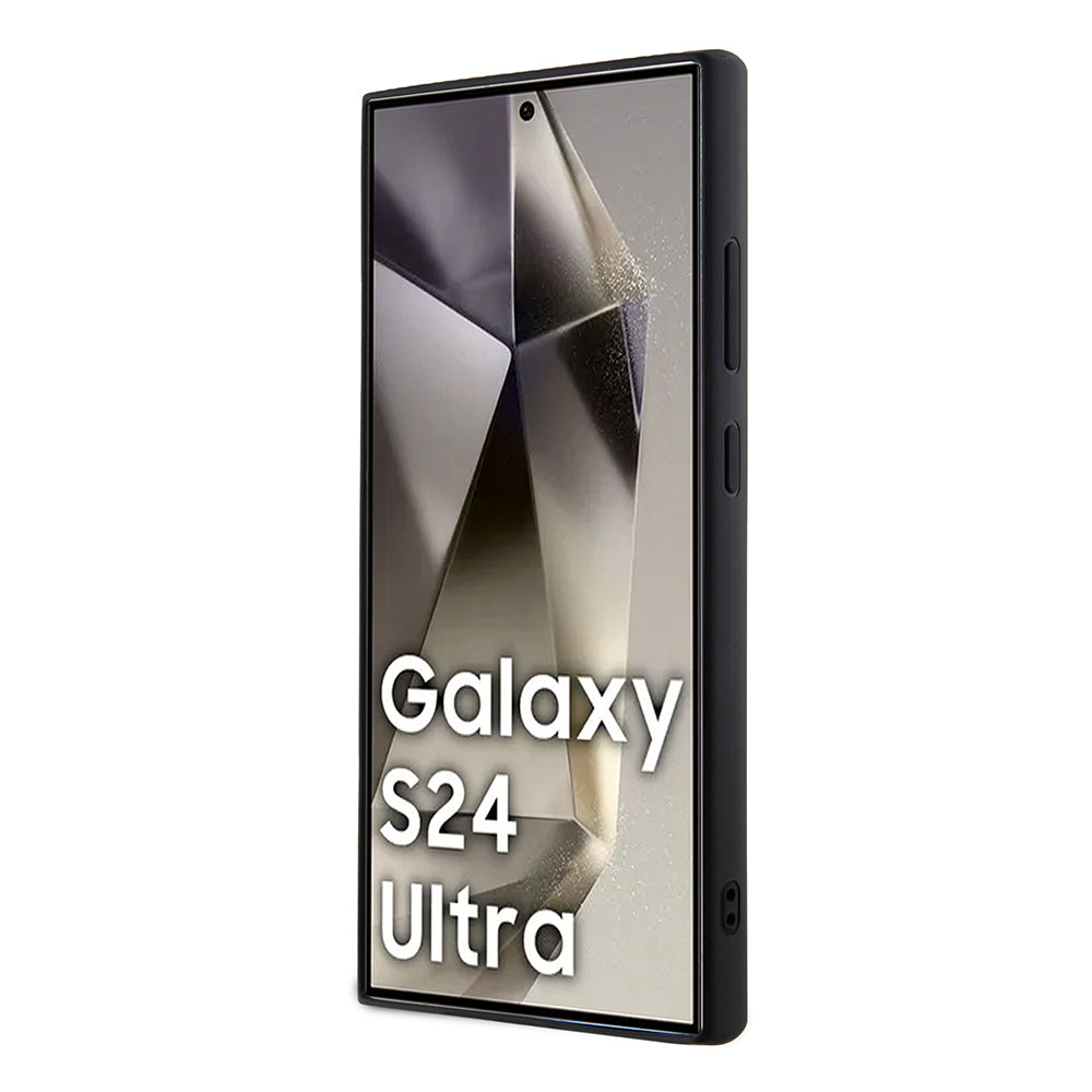Θήκη για Samsung Galaxy S24 Ultra S928, Karl Lagerfeld, Rhinestone Metal Plate, Μαύρη