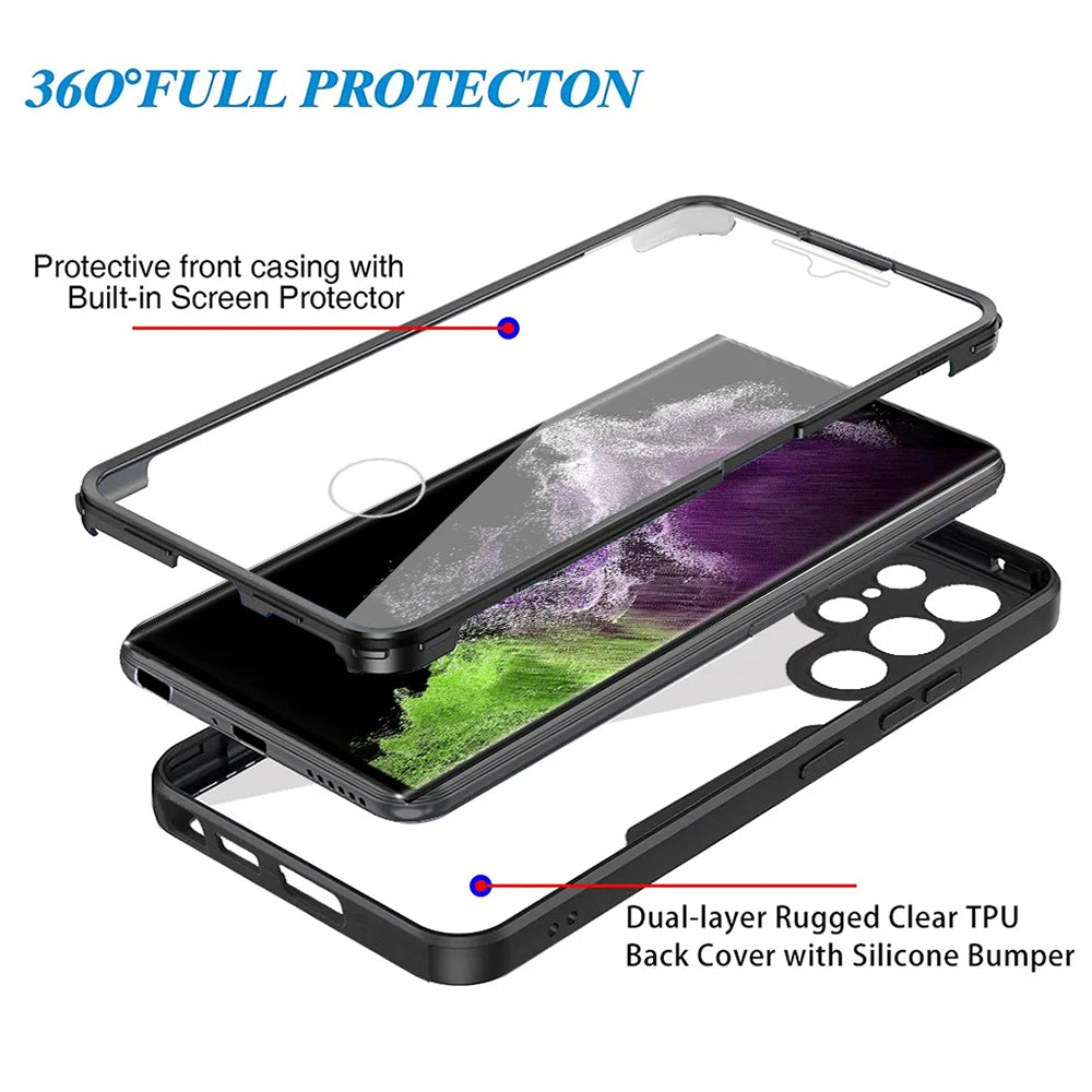 Θήκη για Samsung Galaxy S24 Ultra S928, Techsuit, ColorVerse 360, Μαύρο