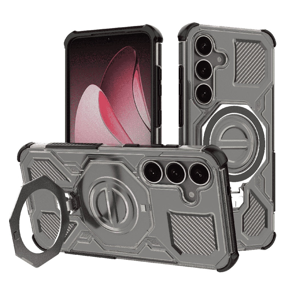 Θήκη για Samsung Galaxy S25+ S936, Techsuit, Carbon Shield Pro, Καπνιστό