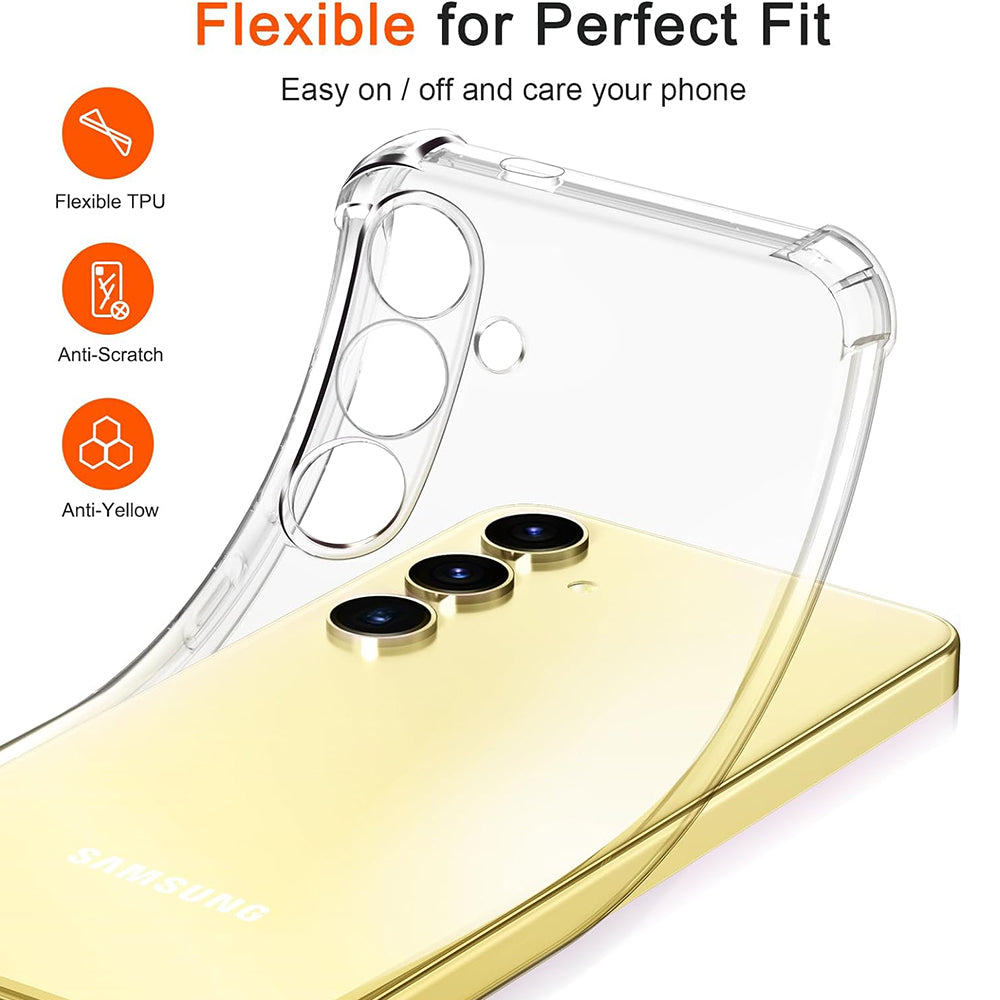 Θήκη για Samsung Galaxy S25+ S936, Techsuit, Ανθεκτική σε Κρούσεις Διαφανής, Διάφανη