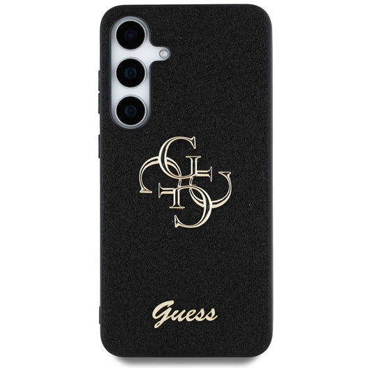 Θήκη για Samsung Galaxy S25 S931, Guess, Glitter Big 4G Script, Μαύρη