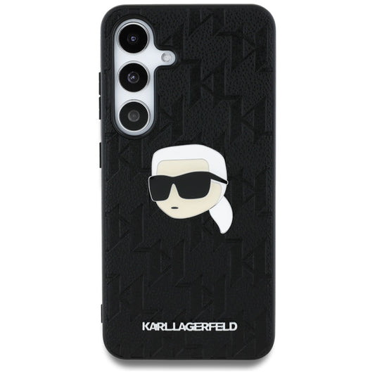 Θήκη για Samsung Galaxy S25 S931, Karl Lagerfeld, Monogram Karl's Head, Μαύρη