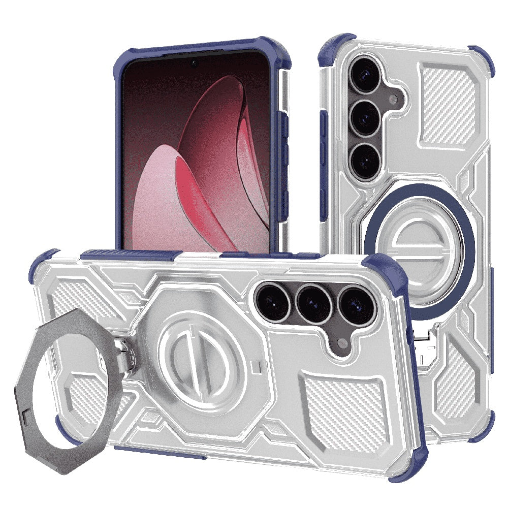 Θήκη για Samsung Galaxy S25 S931, Techsuit, Carbon Shield Pro, Μπλε