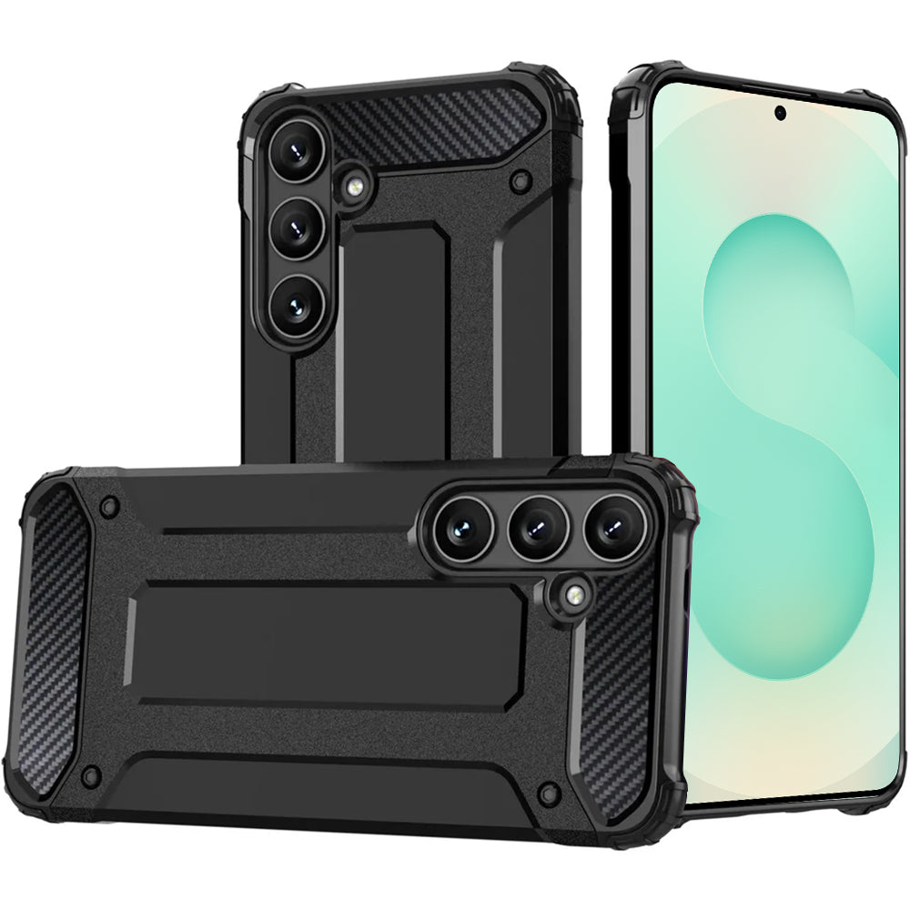 Θήκη για Samsung Galaxy S25 S931, Techsuit, Hybrid Armor, Μαύρη