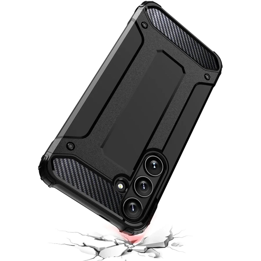 Θήκη για Samsung Galaxy S25 S931, Techsuit, Hybrid Armor, Μαύρη