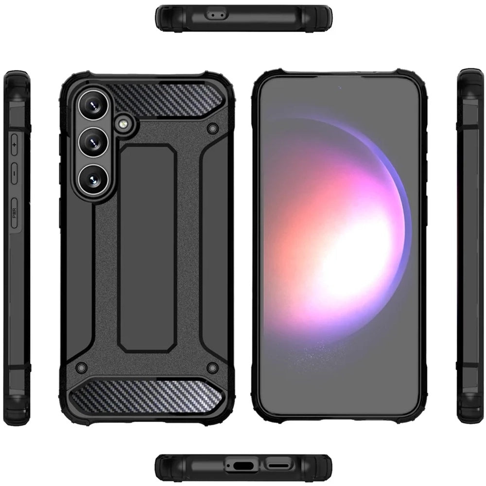 Θήκη για Samsung Galaxy S25 S931, Techsuit, Hybrid Armor, Μαύρη