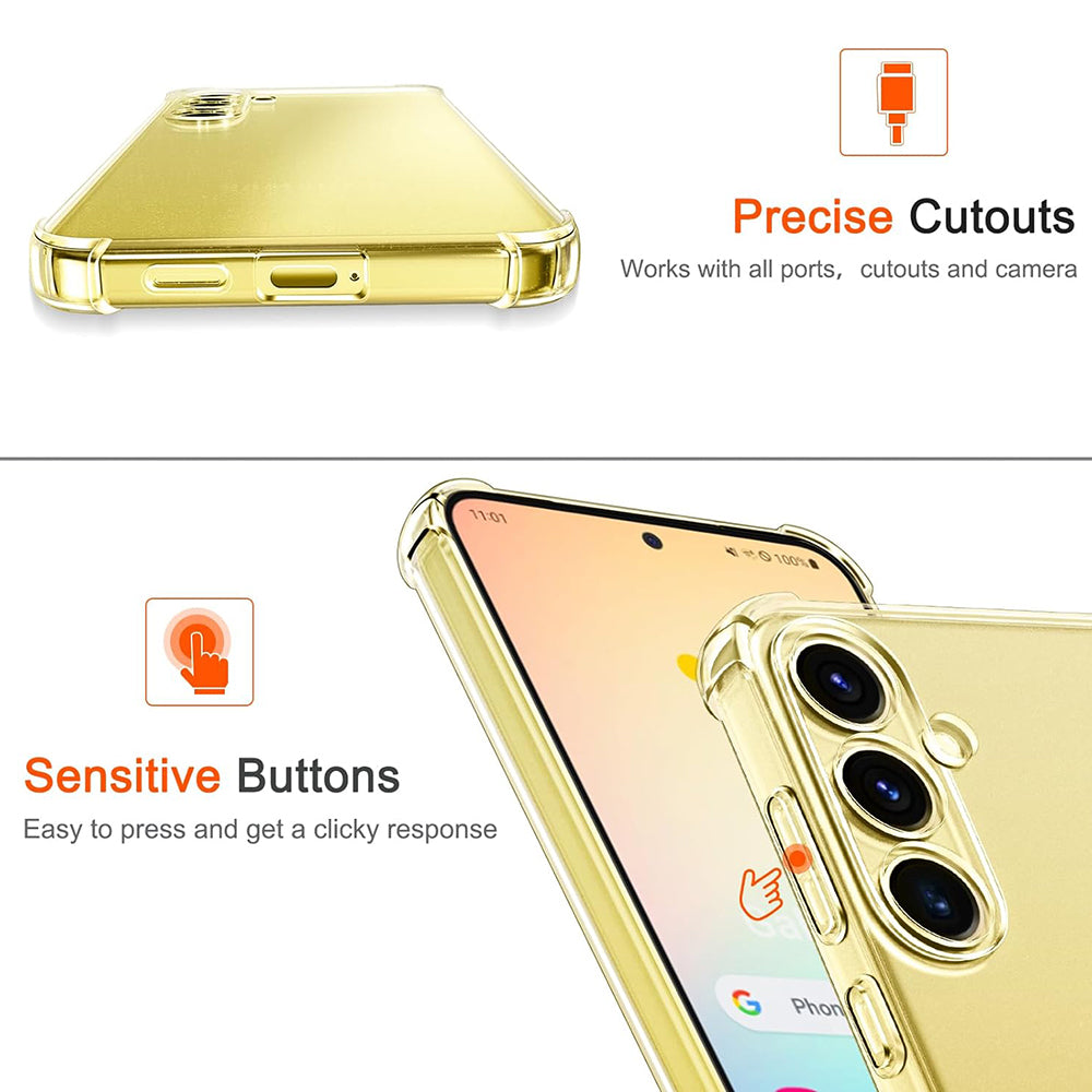 Θήκη για Samsung Galaxy S25 S931, Techsuit, Ανθεκτική σε Κρούσεις Διαφανής, Διάφανη