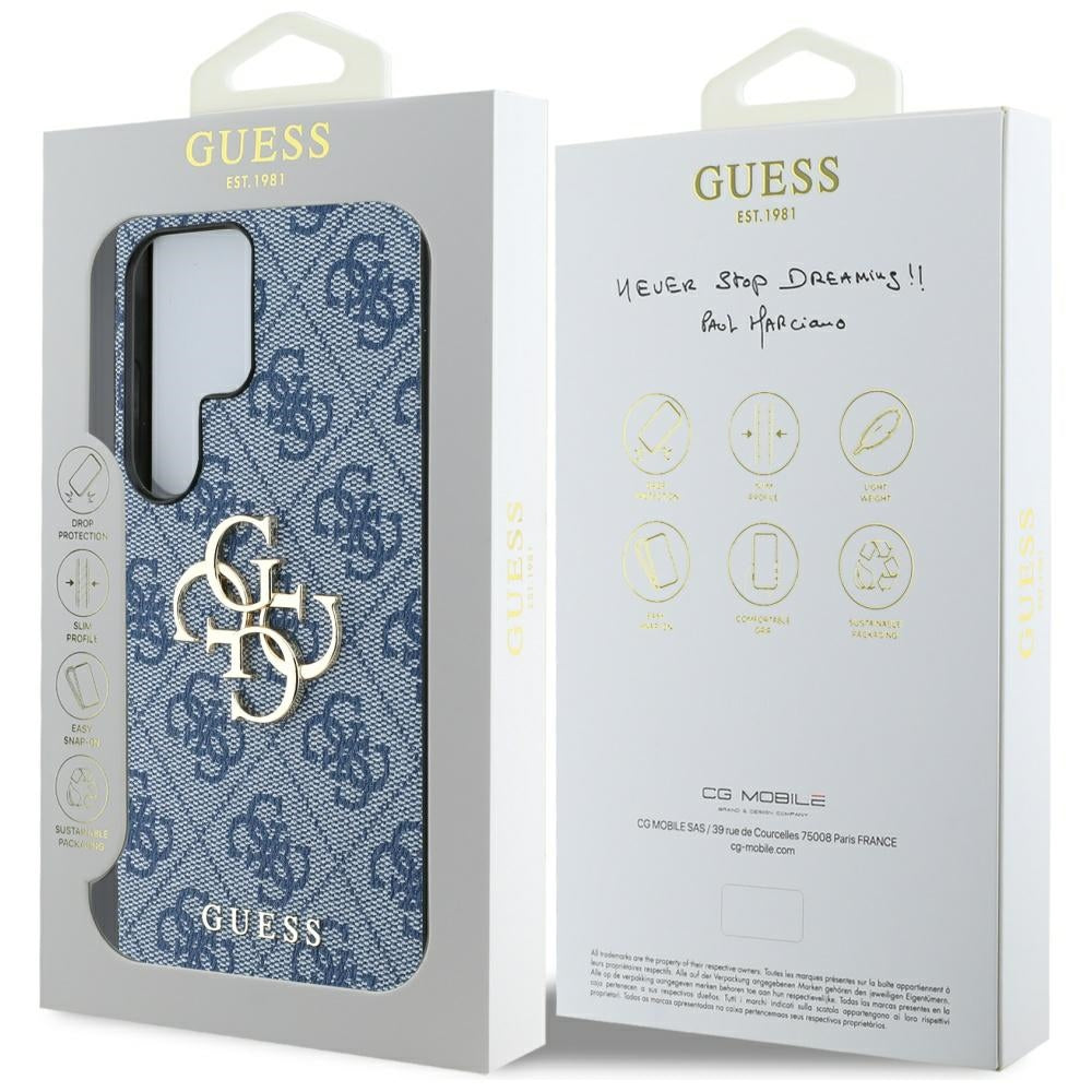 Θήκη για Samsung Galaxy S25 Ultra S938, Guess, 4G Big Logo, Μπλε