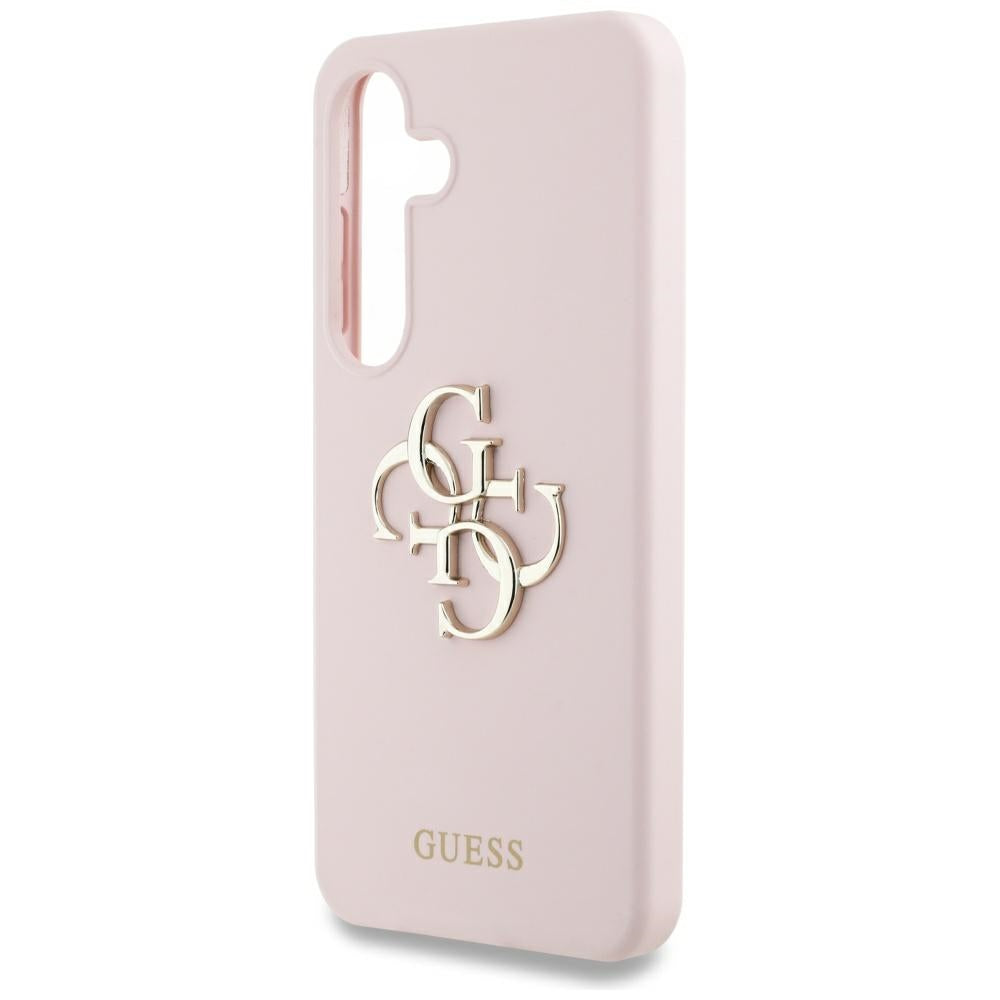 Θήκη για Samsung Galaxy S25 Ultra S938, Guess, 4G Grained Big and Classic Logo, Ροζ