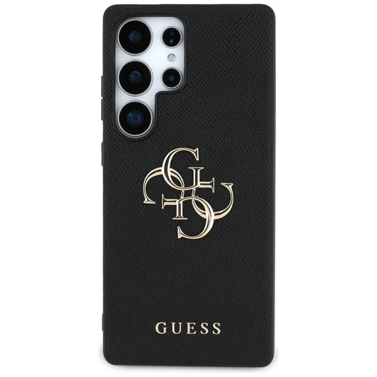 Θήκη για Samsung Galaxy S25 Ultra S938, Guess, 4G Grained Big and Classic Logo, Μαύρη