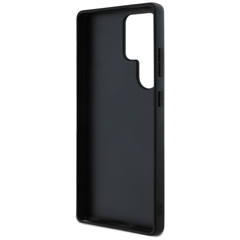 Θήκη για Samsung Galaxy S25 Ultra S938, Guess, Grained Hot Stamp 4G Triangle, Μαύρη