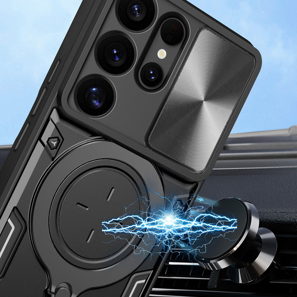 Θήκη για Samsung Galaxy S25 Ultra S938, Techsuit, CamGuard Pro, Ροζ Χρυσό
