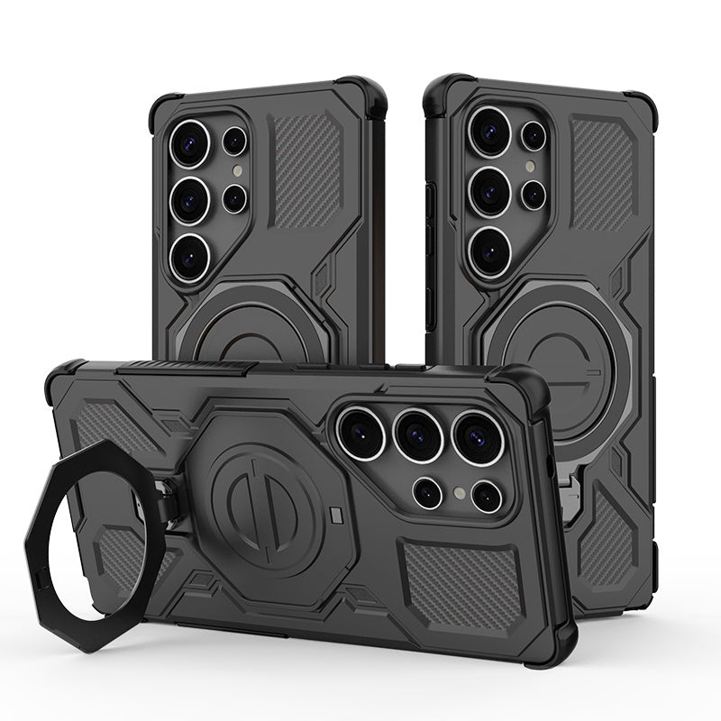 Θήκη για Samsung Galaxy S25 Ultra S938, Techsuit, Carbon Shield Pro, Μαύρο
