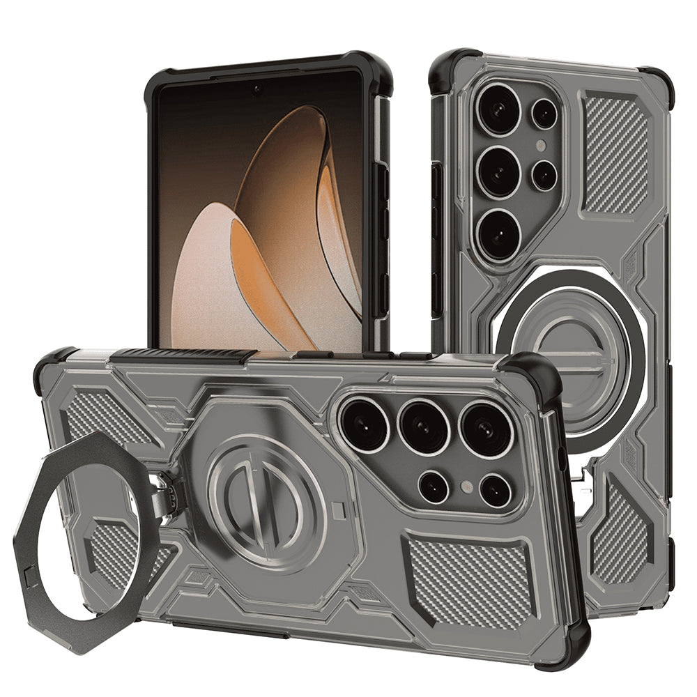 Θήκη για Samsung Galaxy S25 Ultra S938, Techsuit, Carbon Shield Pro, Καπνιστό