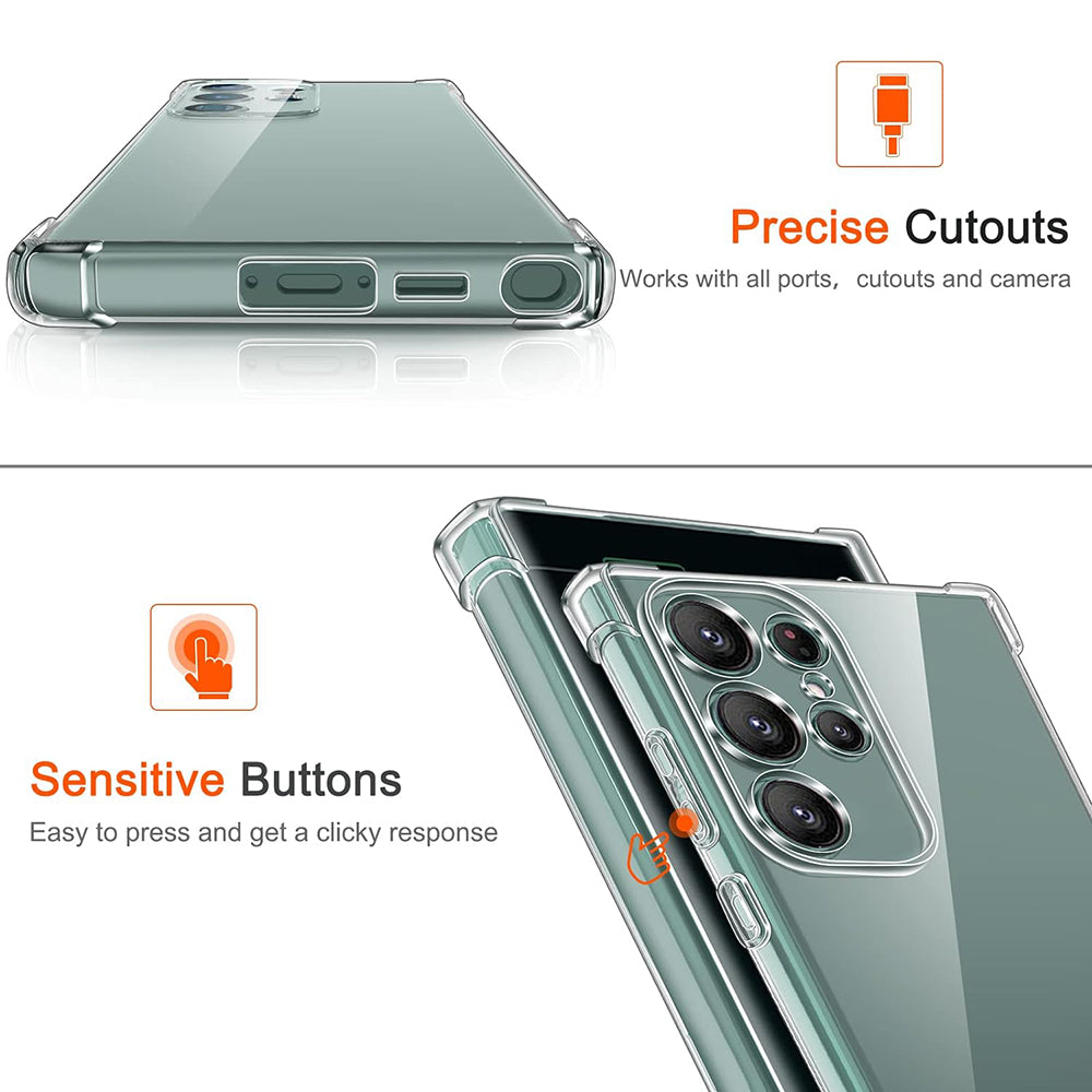 Θήκη για Samsung Galaxy S25 Ultra S938, Techsuit, Ανθεκτική σε Κρούσεις Διαφανής, Διάφανη
