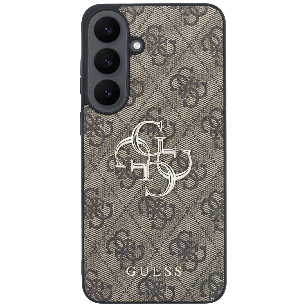 Θήκη για Samsung Galaxy S26 FE S741, Guess, 4G Μεταλλικό Λογότυπο, Καφέ