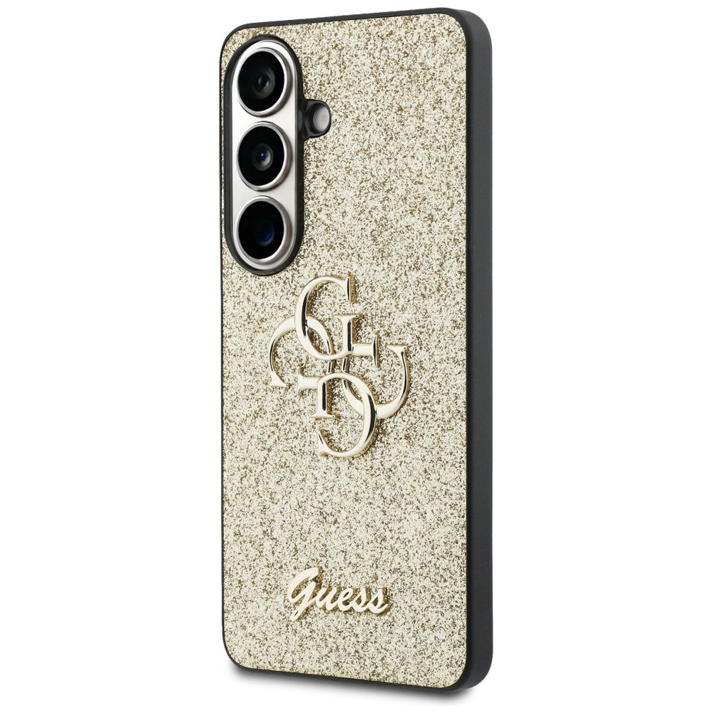 Θήκη για Samsung Galaxy S26 S942, Guess, Fixed Glitter Big 4G Metal Frame, Χρυσή