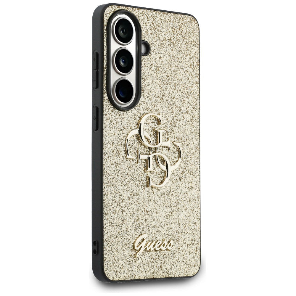 Θήκη για Samsung Galaxy S26 S942, Guess, Fixed Glitter Big 4G Metal Frame, Χρυσή