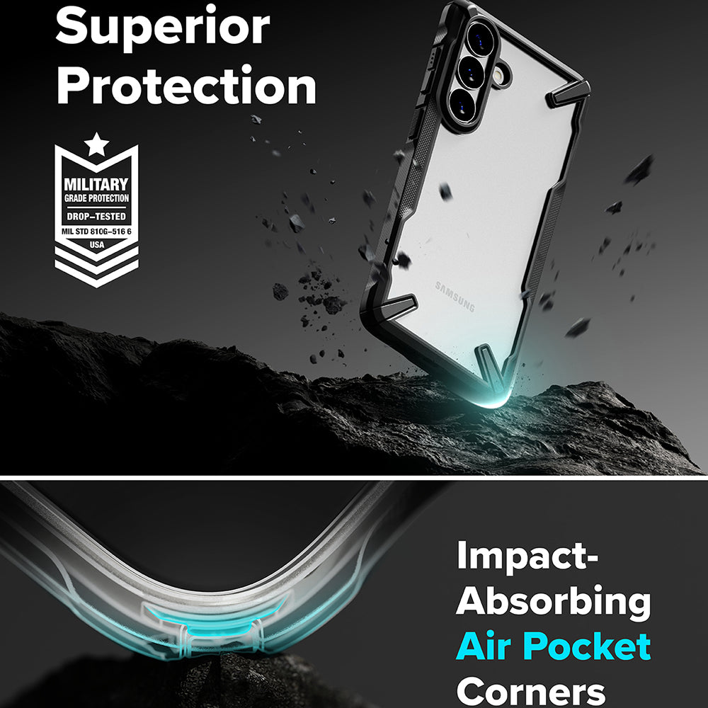 Θήκη για Samsung Galaxy S26 Plus S947, Ringke, Fusion X, Μαύρη
