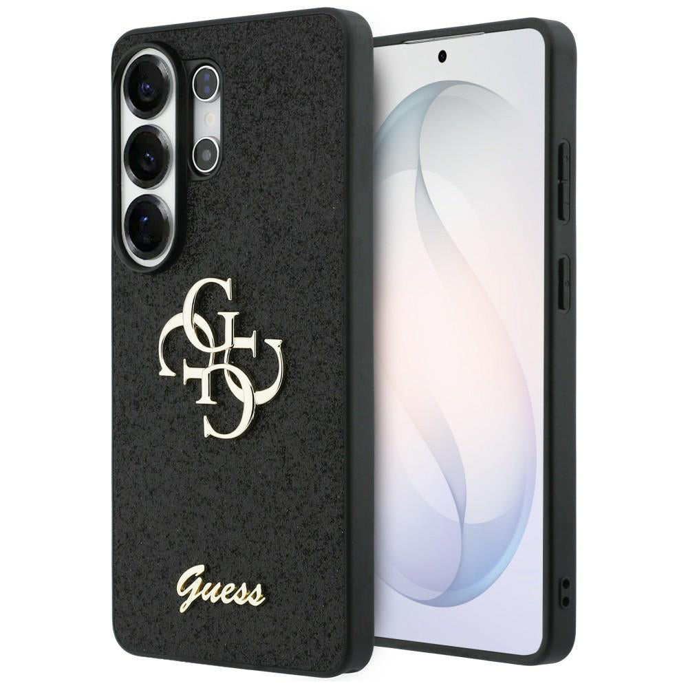 Θήκη για Samsung Galaxy S26 Ultra S948, Guess, Fixed Glitter Big 4G Metal Frame, Μαύρη