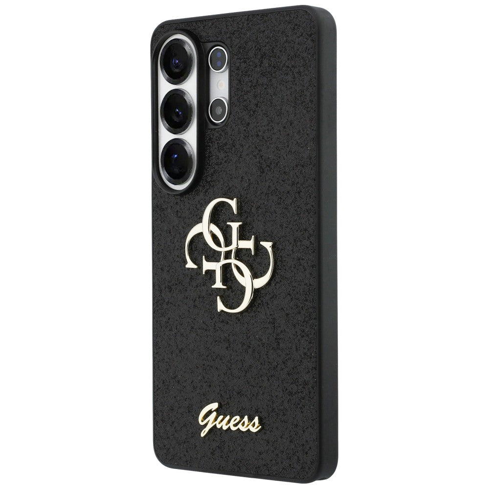 Θήκη για Samsung Galaxy S26 Ultra S948, Guess, Fixed Glitter Big 4G Metal Frame, Μαύρη