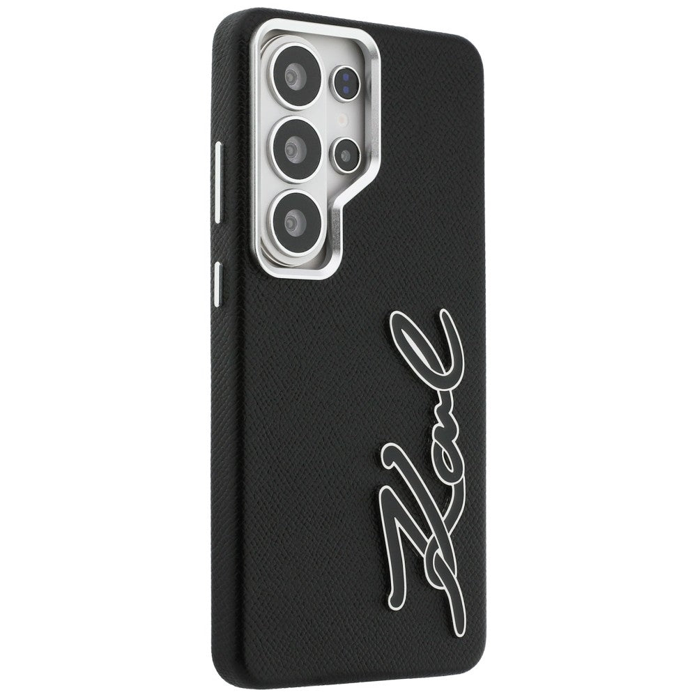 Θήκη για Samsung Galaxy S26 Ultra S948, Karl Lagerfeld, Signature Resin Logo, Μαύρη