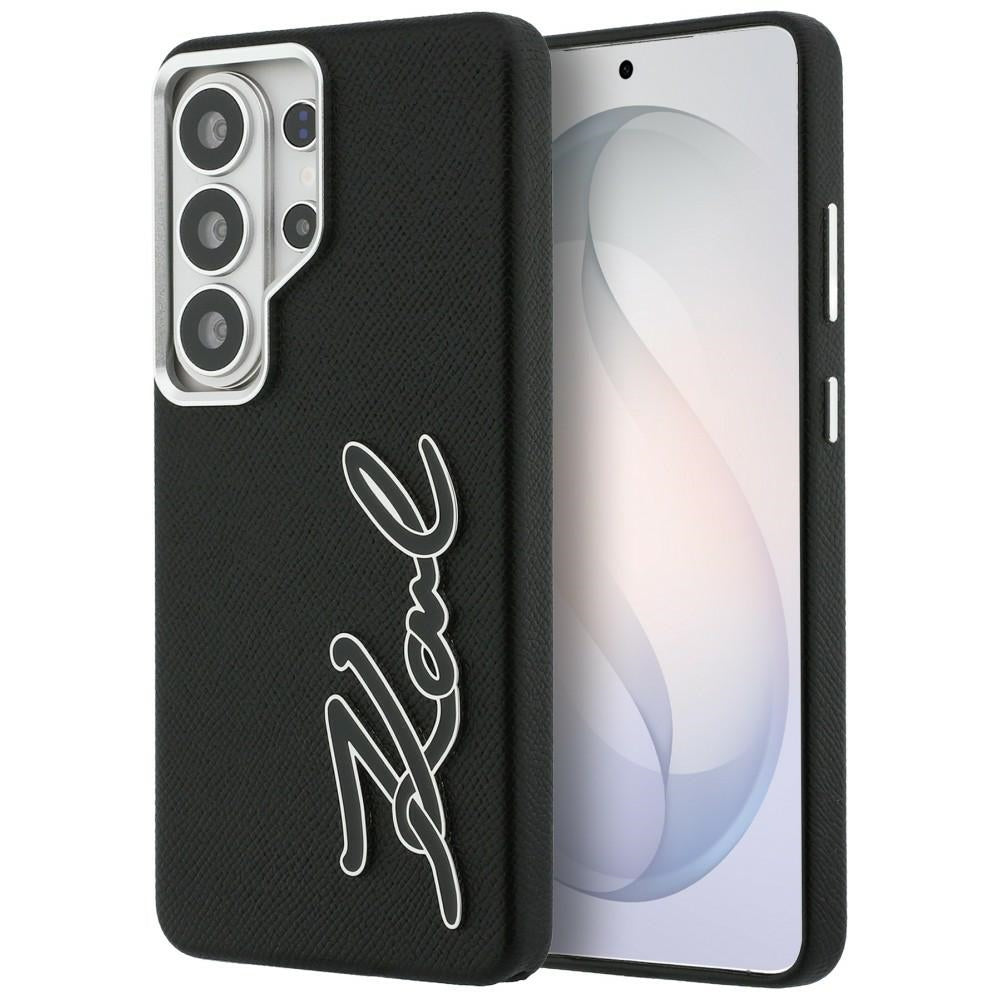 Θήκη για Samsung Galaxy S26 Ultra S948, Karl Lagerfeld, Signature Resin Logo, Μαύρη