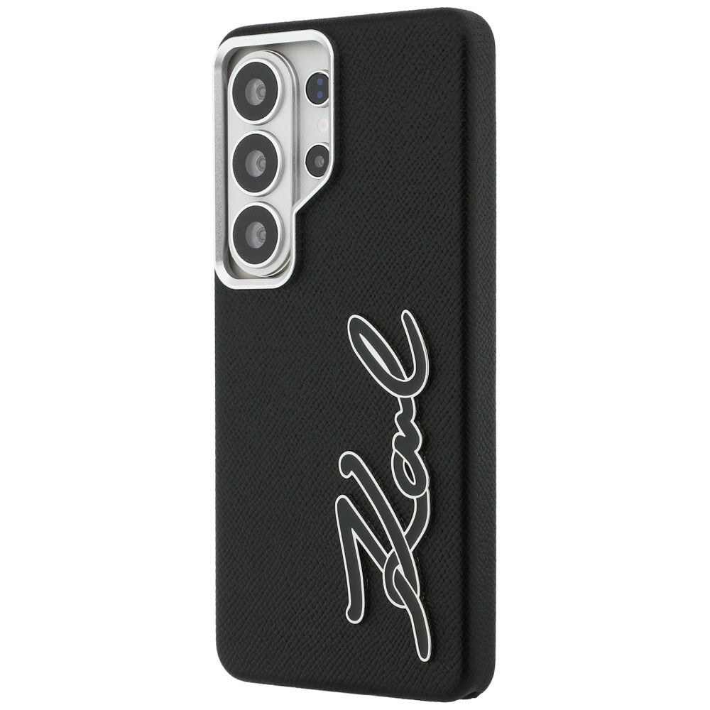Θήκη για Samsung Galaxy S26 Ultra S948, Karl Lagerfeld, Signature Resin Logo, Μαύρη
