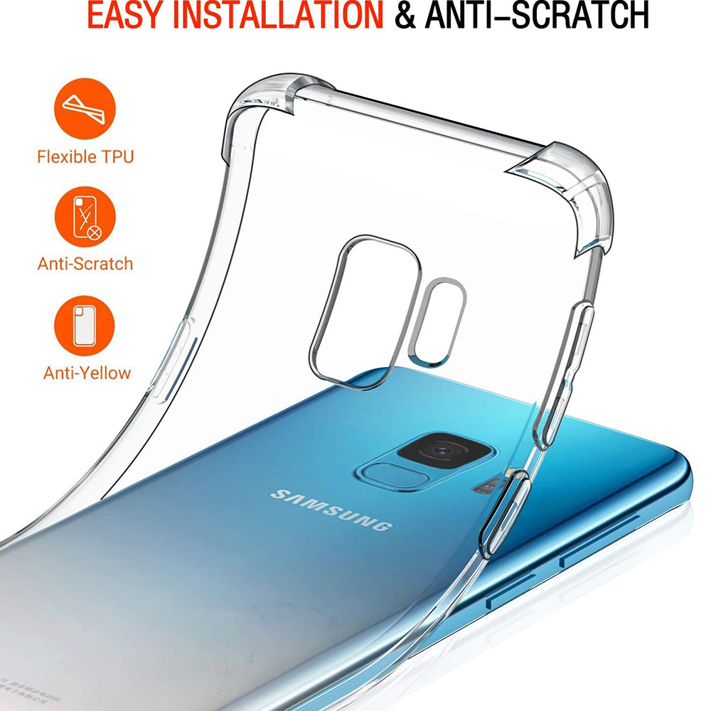 Θήκη για Samsung Galaxy S9 G960, Techsuit, Ανθεκτική σε Κρούσεις Διαφανής, Διάφανη