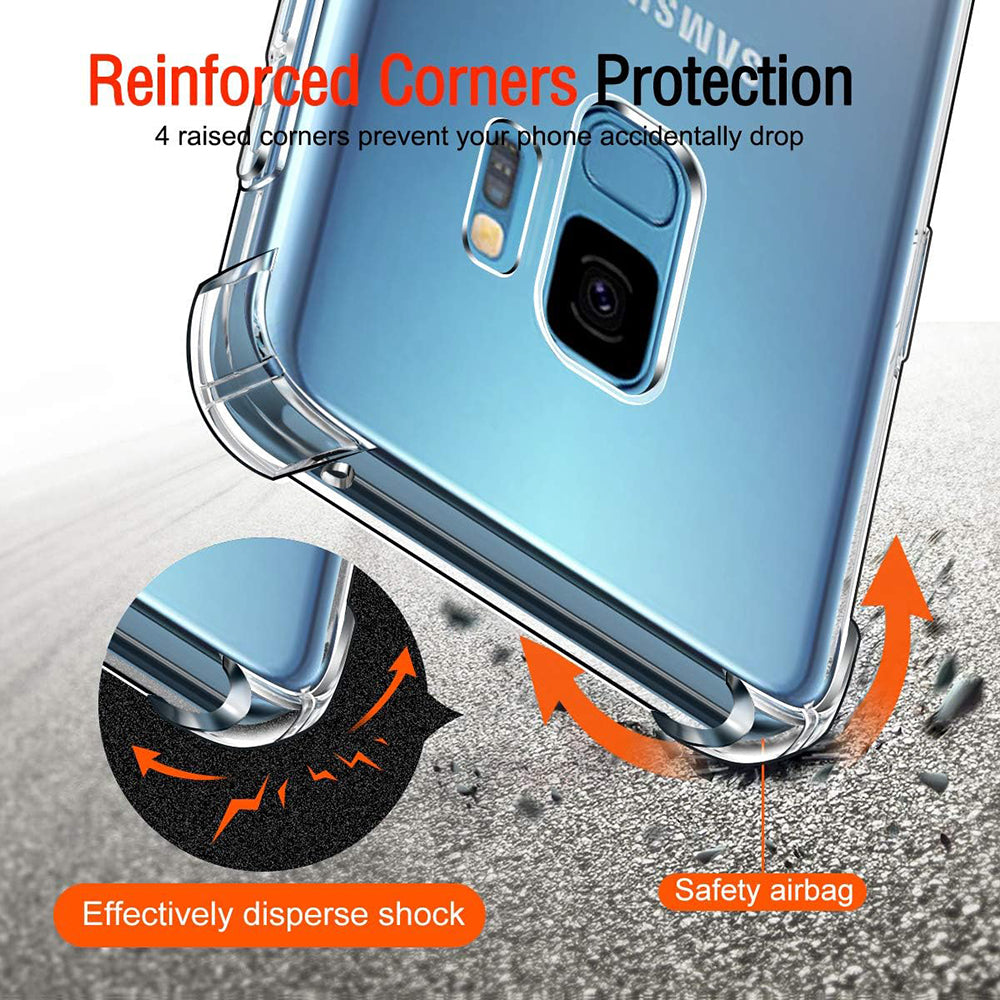 Θήκη για Samsung Galaxy S9 G960, Techsuit, Ανθεκτική σε Κρούσεις Διαφανής, Διάφανη