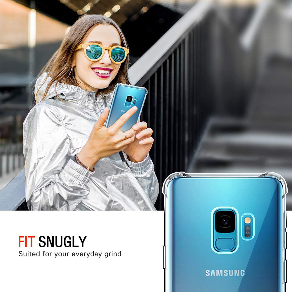 Θήκη για Samsung Galaxy S9 G960, Techsuit, Ανθεκτική σε Κρούσεις Διαφανής, Διάφανη