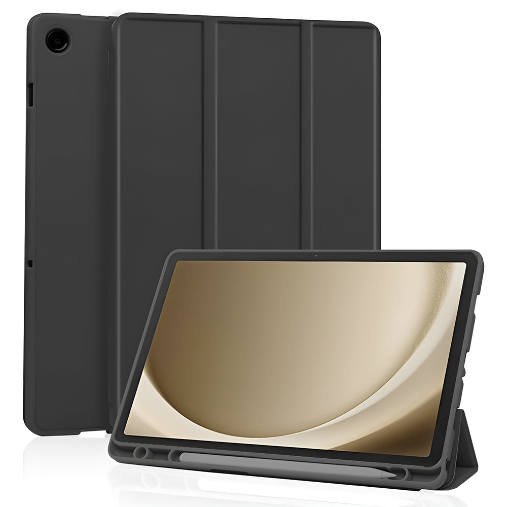 Θήκη για Samsung Galaxy Tab A11+ / Tab A9+, Techsuit, Flex Trifold, Μαύρη