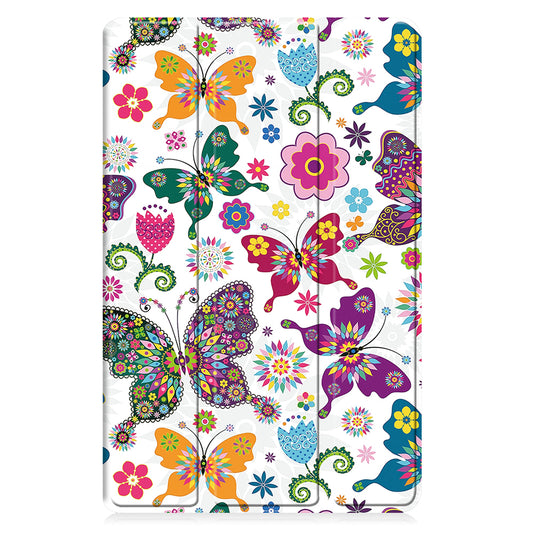 Θήκη για Samsung Galaxy Tab A11 / Tab A9, Techsuit, FoldPro Butterfly Νέο Μοντέλο, Πολύχρωμο