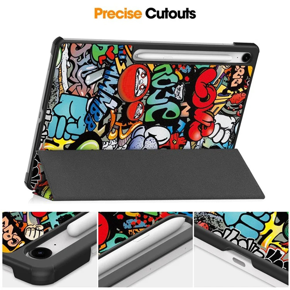Θήκη για Samsung Galaxy Tab S10 FE+, Techsuit, FoldPro Urban Vibe, Πολύχρωμο