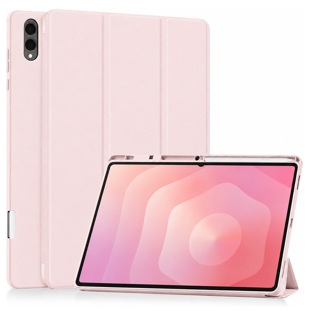 Θήκη για Samsung Galaxy Tab S12 Ultra / Tab S11 Ultra, Techsuit, Flex Trifold, Ροζ