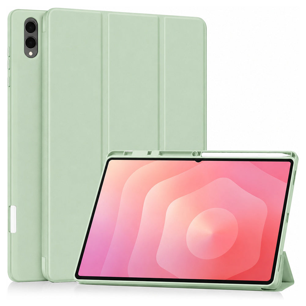 Θήκη για Samsung Galaxy Tab S12 Ultra / Tab S11 Ultra, Techsuit, Flex Trifold, Πράσινο Matcha