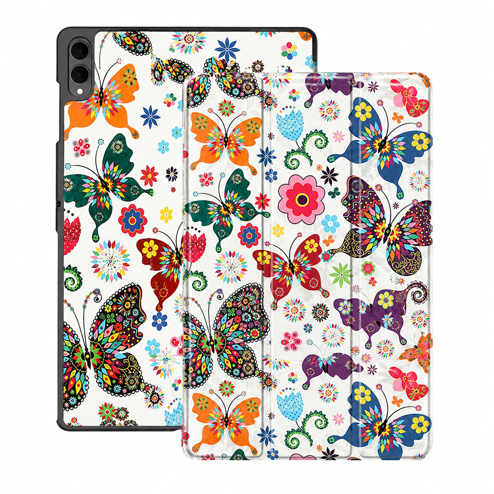 Θήκη για Samsung Galaxy Tab S12 Ultra / Tab S11 Ultra, Techsuit, FoldPro Butterfly, Πολύχρωμη