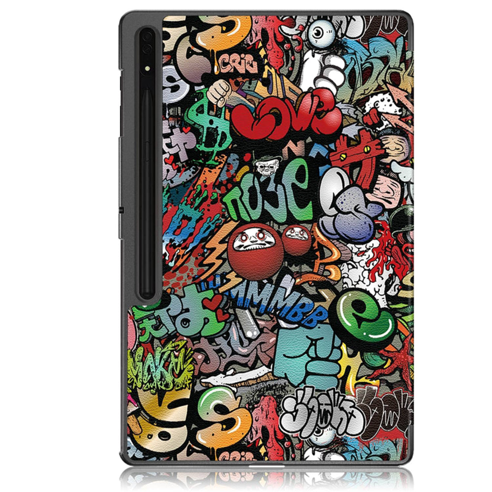 Θήκη για Samsung Galaxy Tab S8 Ultra, Techsuit, FoldPro Urban Vibe, Πολύχρωμο
