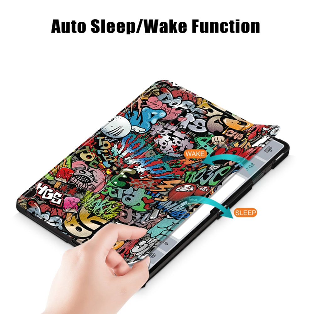 Θήκη για Samsung Galaxy Tab S8 Ultra, Techsuit, FoldPro Urban Vibe, Πολύχρωμο