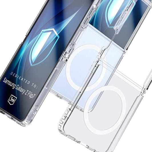 Θήκη MagSafe για Samsung Galaxy Z Flip7 F766, 3MK, Armor MagCase, Διαφανής