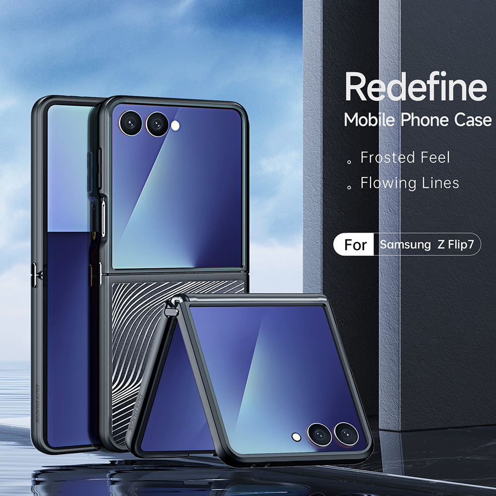 Θήκη για Samsung Galaxy Z Flip7 F766, DUX DUCIS, Aimo, Μαύρο