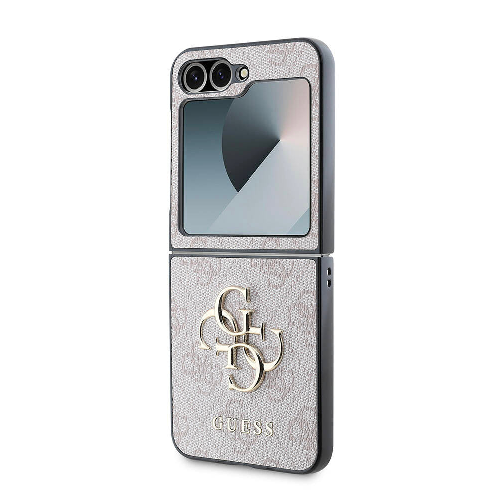 Θήκη για Samsung Galaxy Z Flip7 F766, Guess, 4G Metal Logo, Μαύρη