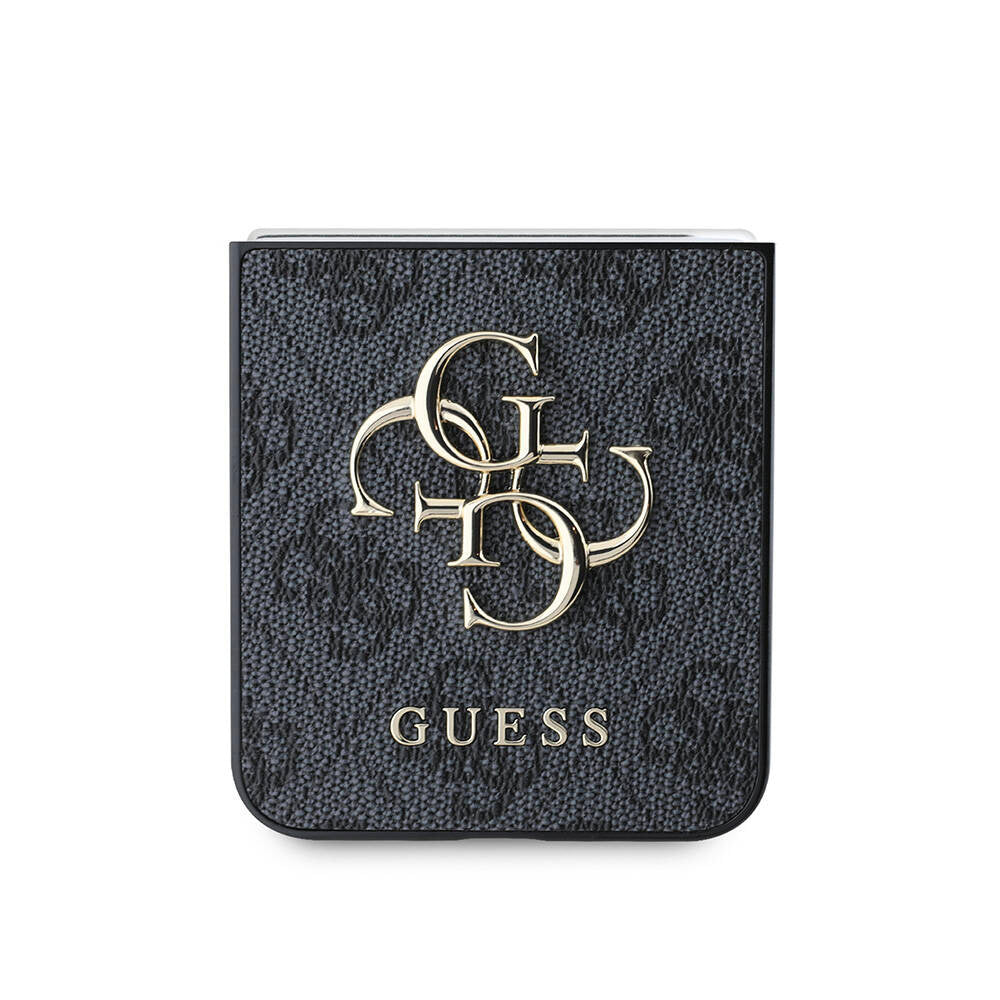 Θήκη για Samsung Galaxy Z Flip7 F766, Guess, 4G Metal Logo, Μαύρη