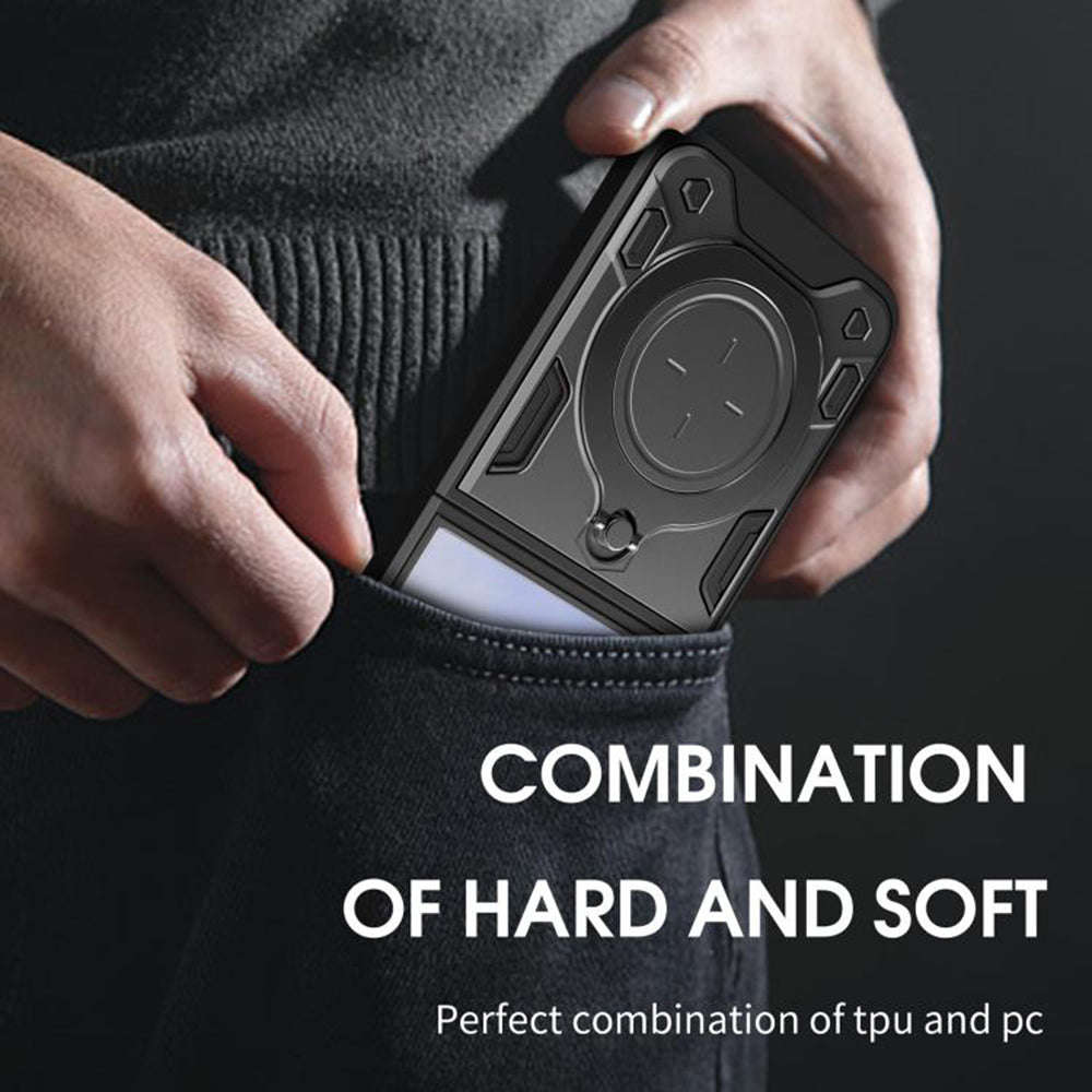 Θήκη για Samsung Galaxy Z Flip7 F766, Techsuit, CamGuard Pro, Ροζ Χρυσό