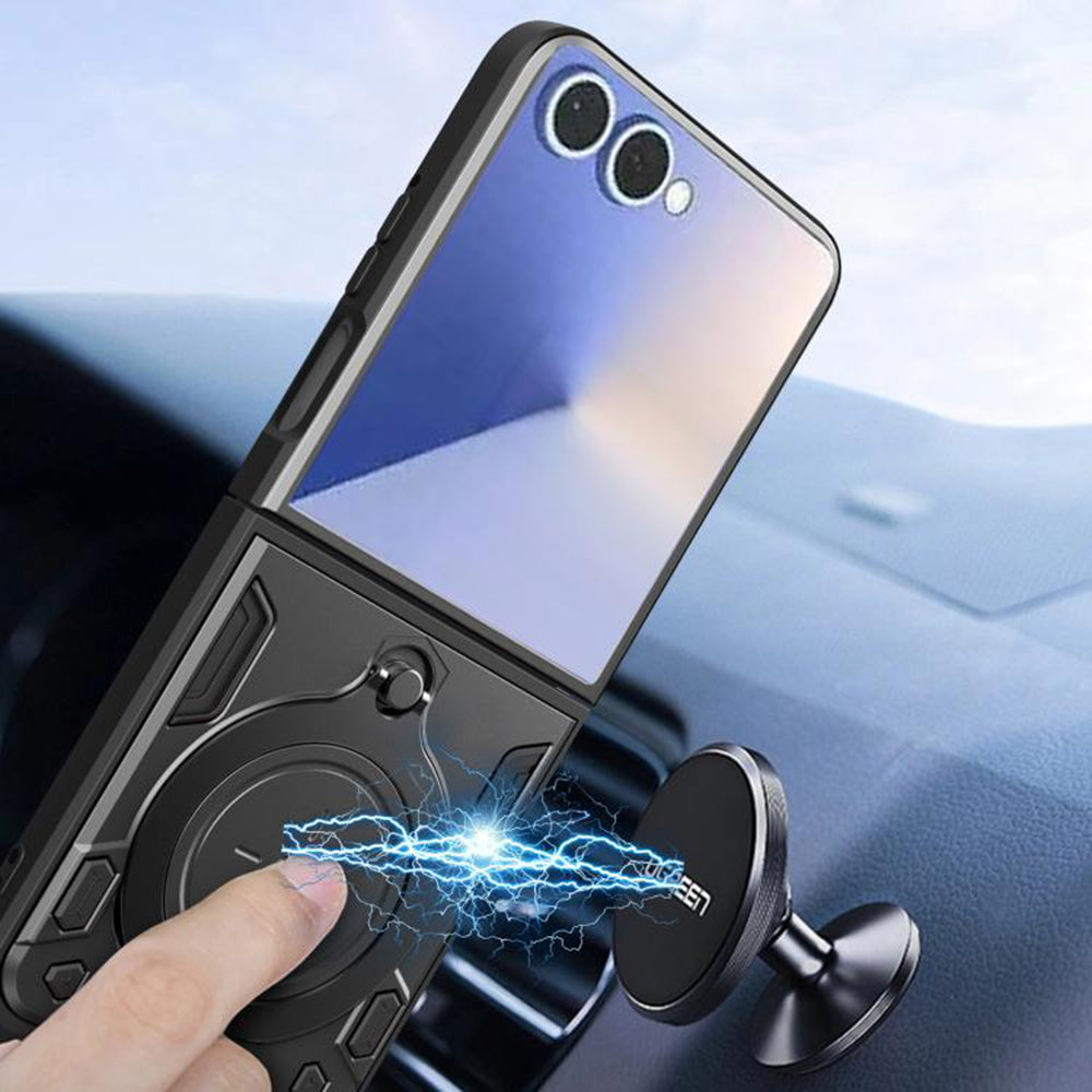 Θήκη για Samsung Galaxy Z Flip7 F766, Techsuit, CamGuard Pro, Ροζ Χρυσό