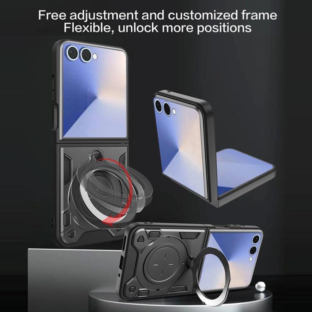 Θήκη για Samsung Galaxy Z Flip7 F766, Techsuit, CamGuard Pro, Ροζ Χρυσό