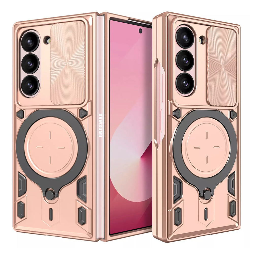 Θήκη για Samsung Galaxy Z Fold6 F956, Techsuit, CamGuard Pro, Ροζ Χρυσό