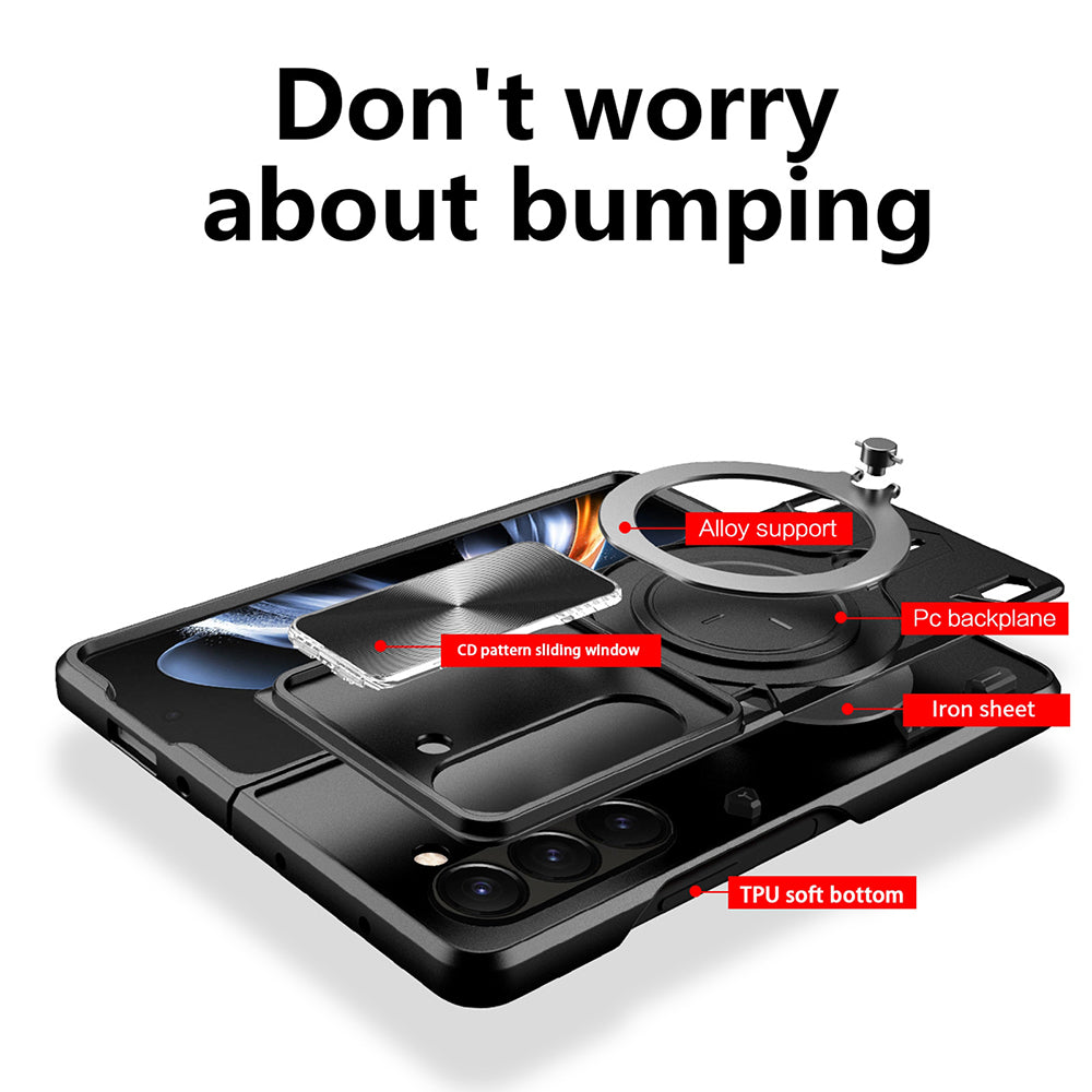 Θήκη για Samsung Galaxy Z Fold6 F956, Techsuit, CamGuard Pro, Ροζ Χρυσό