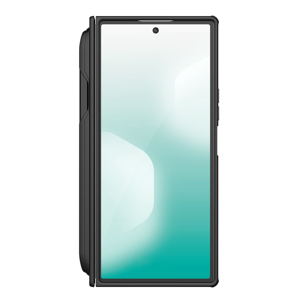 Θήκη για Samsung Galaxy Z Fold7 F966, Nillkin, Super Frosted Shield με Θήκη για Στυλό, Μαύρη