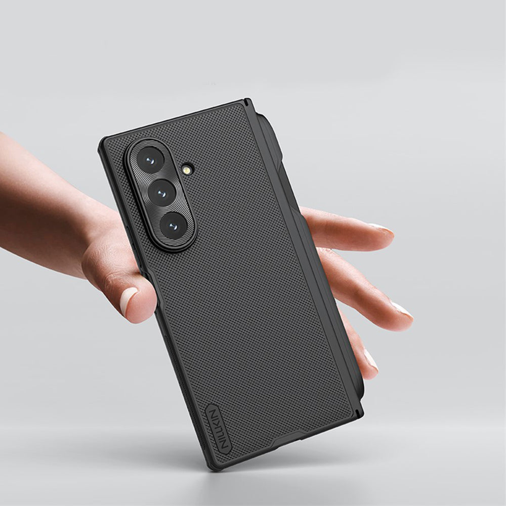 Θήκη για Samsung Galaxy Z Fold7 F966, Nillkin, Super Frosted Shield με Θήκη για Στυλό, Μαύρη